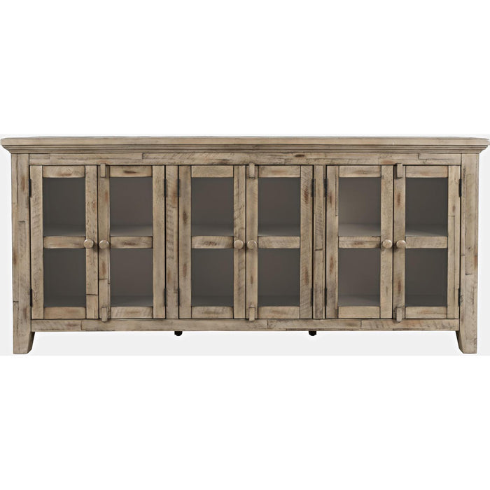 Rustic Shores 70" Sideboard Cabinet (Distressed Grey)
