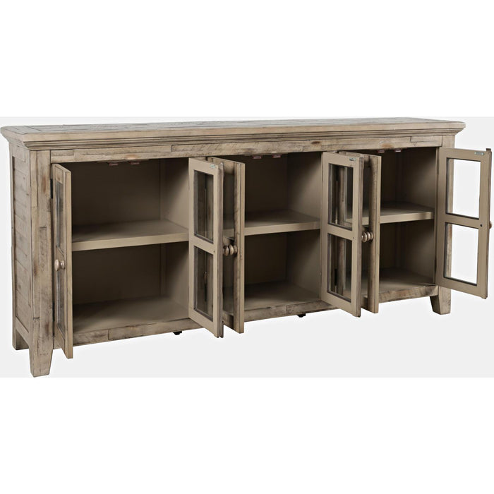 Rustic Shores 70" Sideboard Cabinet (Distressed Grey)
