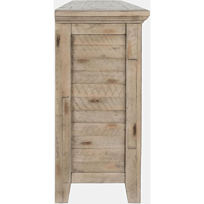 Rustic Shores 70" Sideboard Cabinet (Distressed Grey)