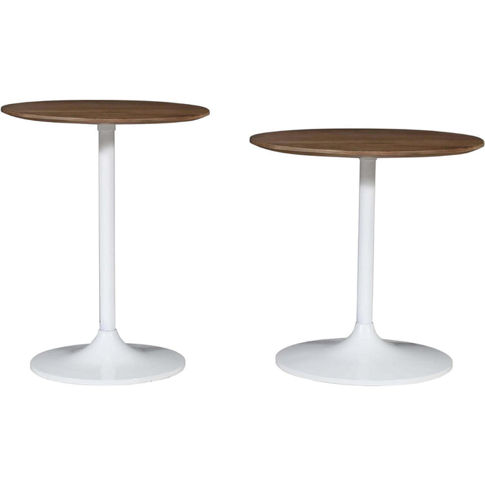 Remy Pedestal Accent End Table (Set of 2)