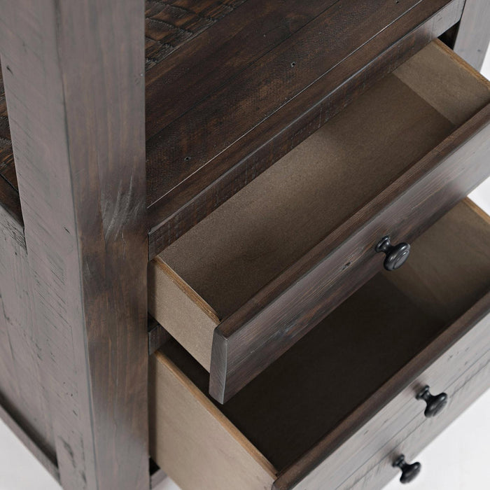 Madison County 22" Media Pier (Barnwood Brown)