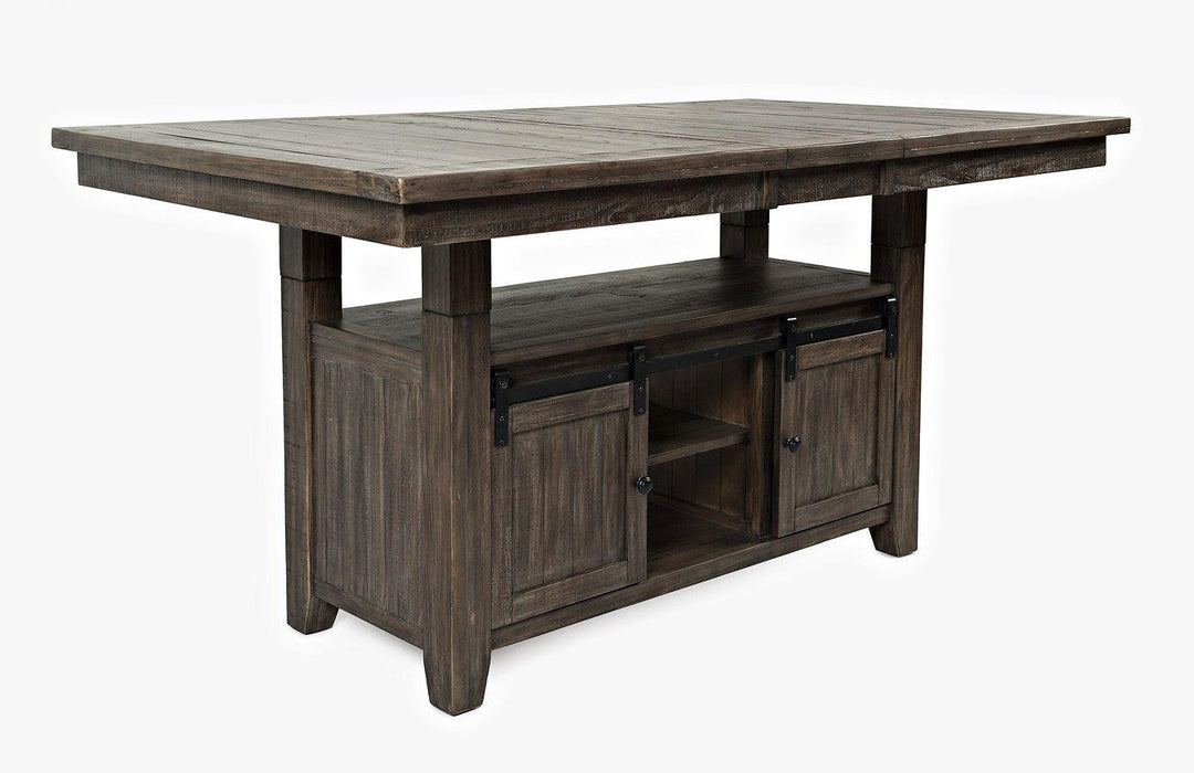 Madison County 60" High Low Ext Dining Table (Barnwood Brown)