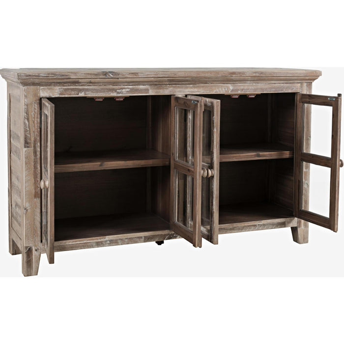 Rustic Shores 54" Credenza Cabinet (Grey)