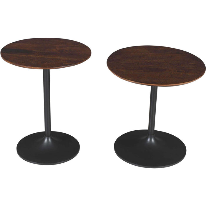 Remy Pedestal Accent End Table (Set of 2)