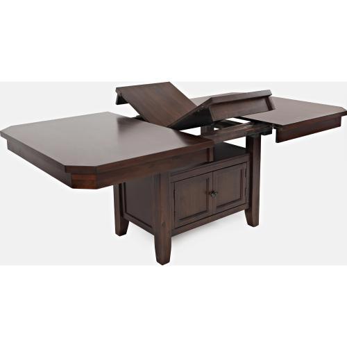 Manchester Adjustable Height Dining Table with Pedestal Base