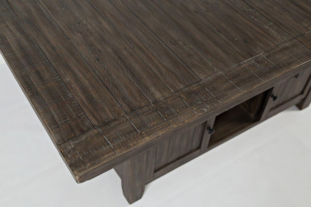 Madison County 60" High Low Ext Dining Table (Barnwood Brown)
