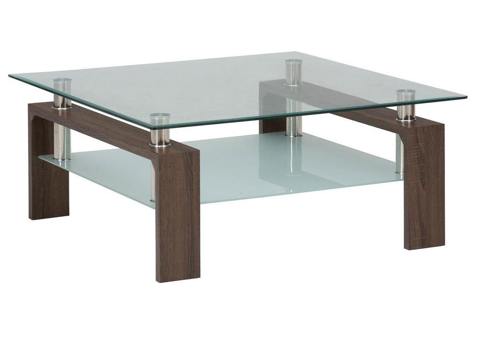 Compass Cocktail Table Base & Glass