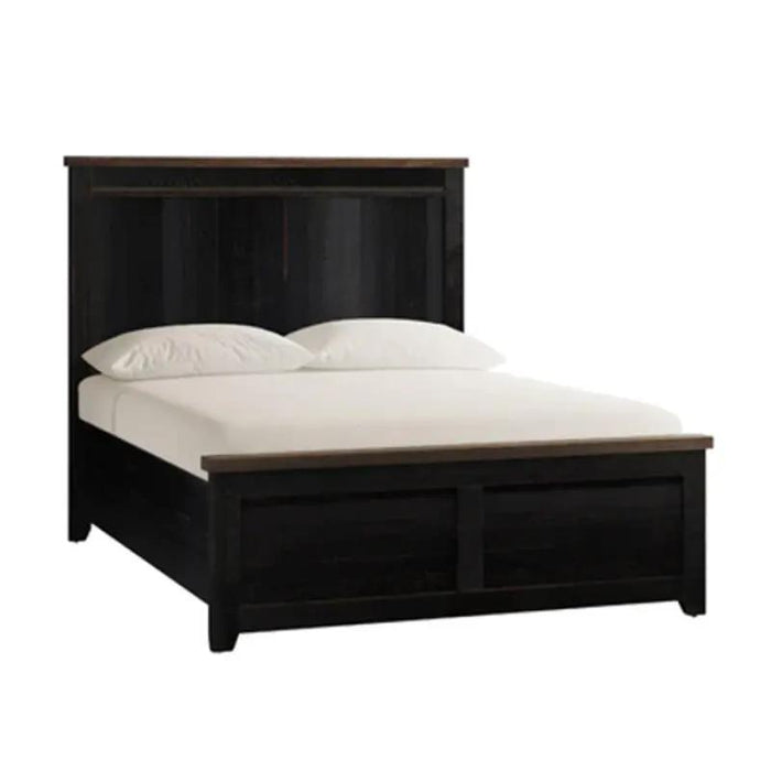 Madison County Vintage Queen Panel Bed (Black)