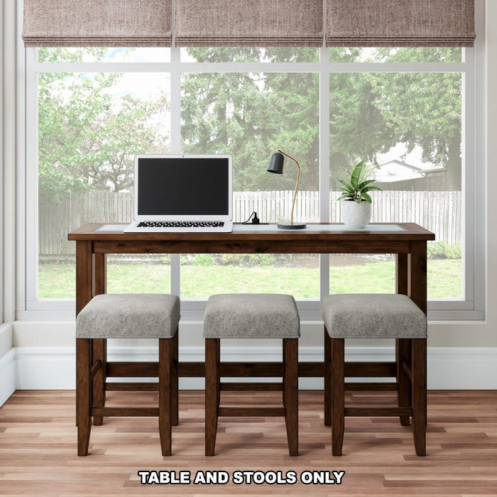 Urban Icon 4 Piece Counter Dining Table Set (Merlot)