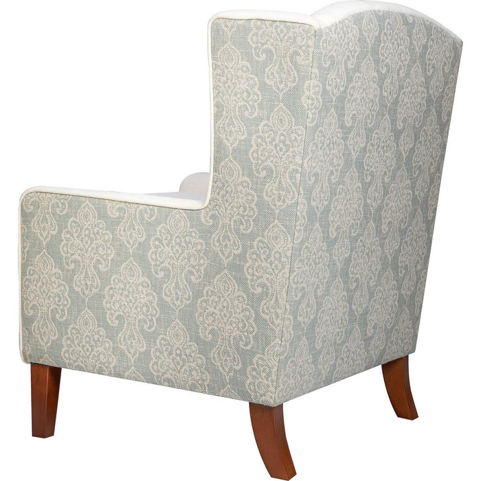 Turner Wingback Accent Chair (Paisley Fabric)