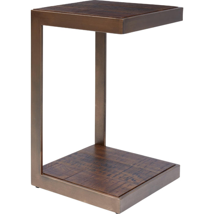 Global Archive C End Table  (Burnished Copper)