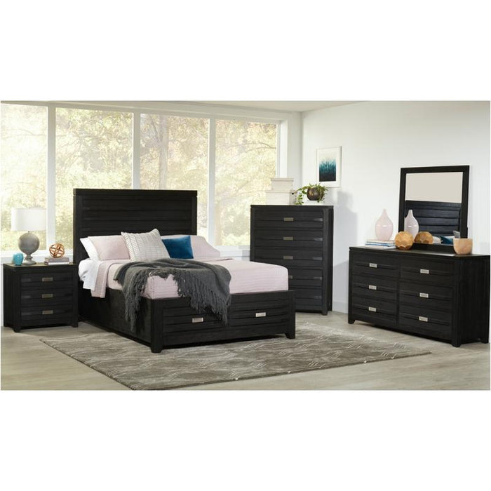 Altamonte Black 3-Drawer Power Nightstand