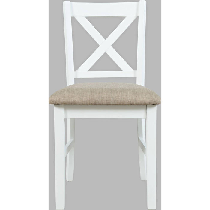 Hobson X Back Chair (Distressed White)