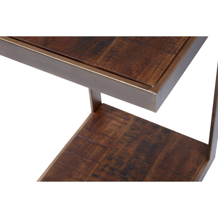 Global Archive C End Table  (Burnished Copper)