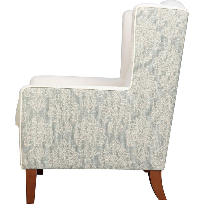 Turner Wingback Accent Chair (Paisley Fabric)