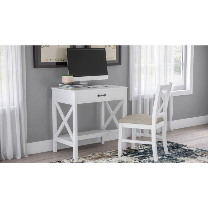 Hobson X Back Chair (Distressed White)