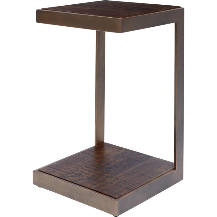 Global Archive C End Table  (Burnished Copper)