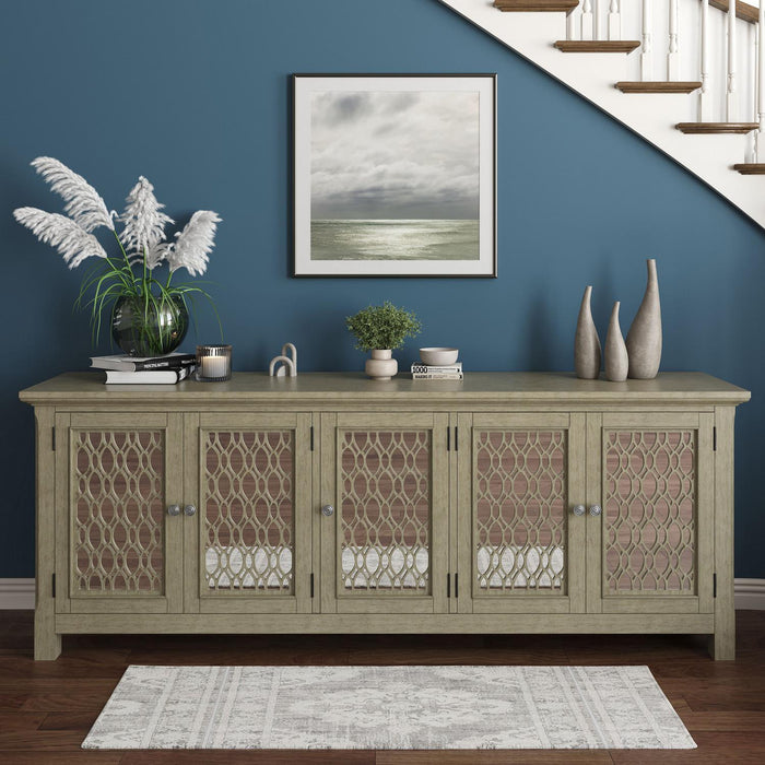 Isabella 86" KD Accent Cabinet (Champagne)