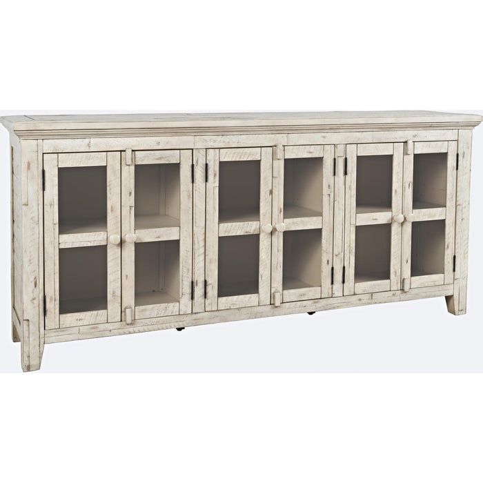 Rustic Shores 70" Sideboard Cabinet (Distressed Off White)