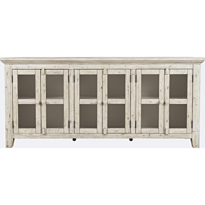 Rustic Shores 70" Sideboard Cabinet (Distressed Off White)