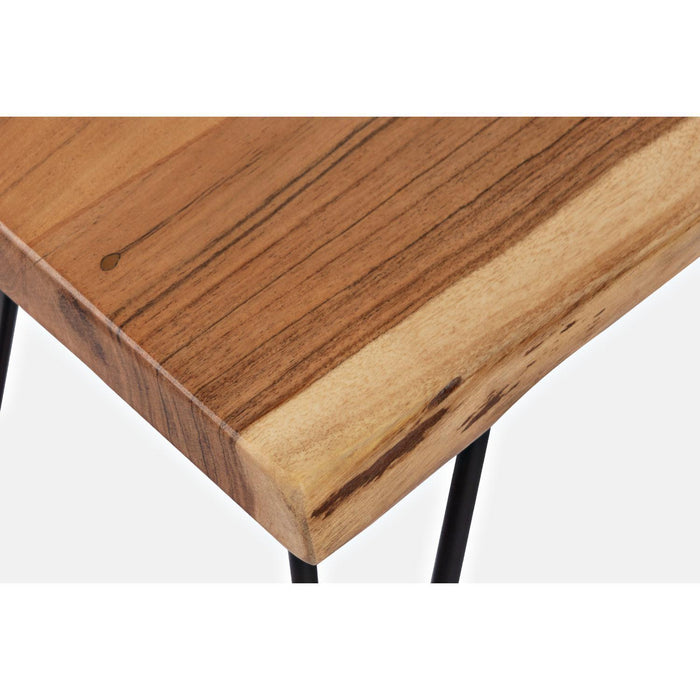 Nature's Edge 70" Dining Bench (Natural Wood & Iron)
