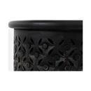 Global Archive Hand-Carved Accent Table (Ant Black)