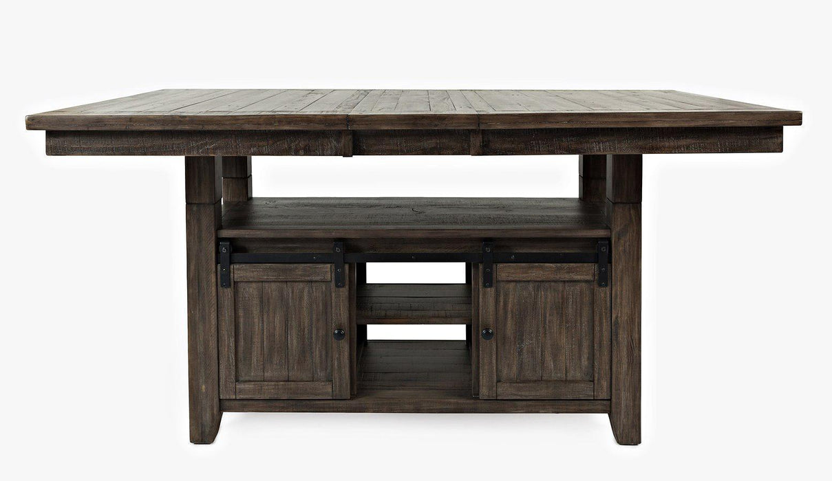 Madison County 60" High Low Ext Dining Table (Barnwood Brown)