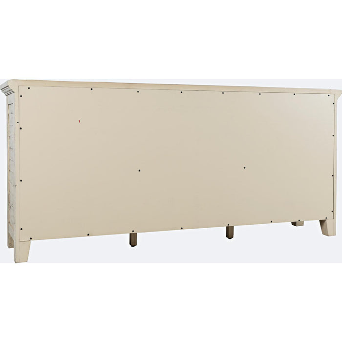 Rustic Shores 70" Sideboard Cabinet (Distressed Off White)