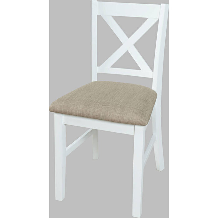 Hobson X Back Chair (Distressed White)