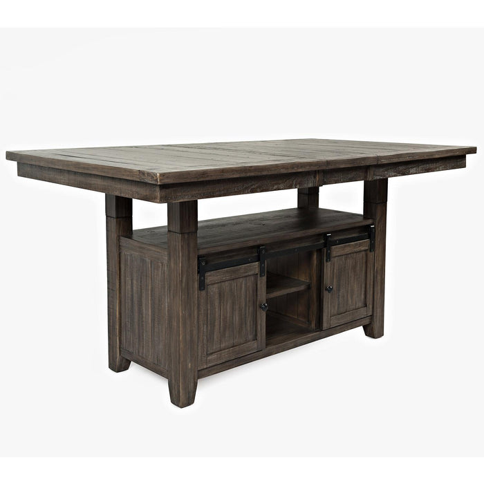 Madison County 60" High Low Ext Dining Table (Barnwood Brown)