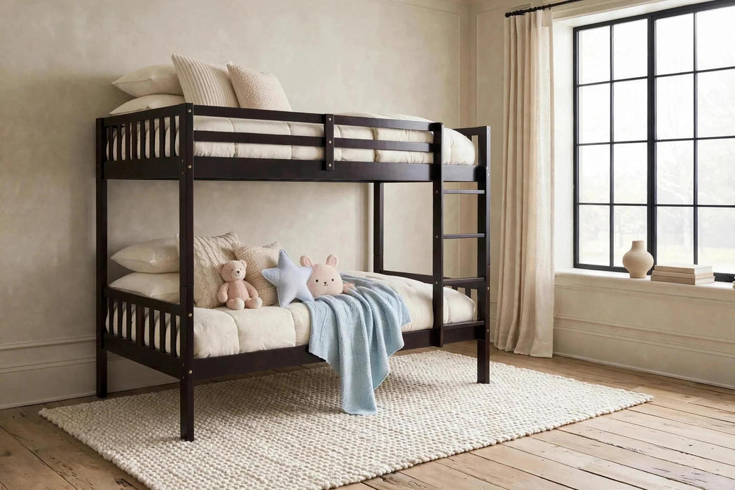 Twin/Twin Bunk Bed (Espresso)