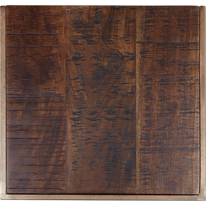 Global Archive C End Table  (Burnished Copper)