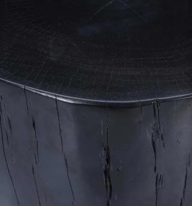 Global Archive Hardwood Stump Accent Table