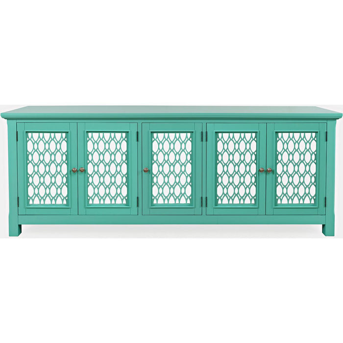 Isabella- 86" Sideboard Cabinet Aqua Blue