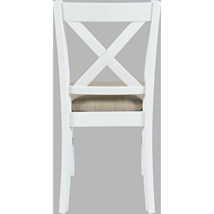 Hobson X Back Chair (Distressed White)