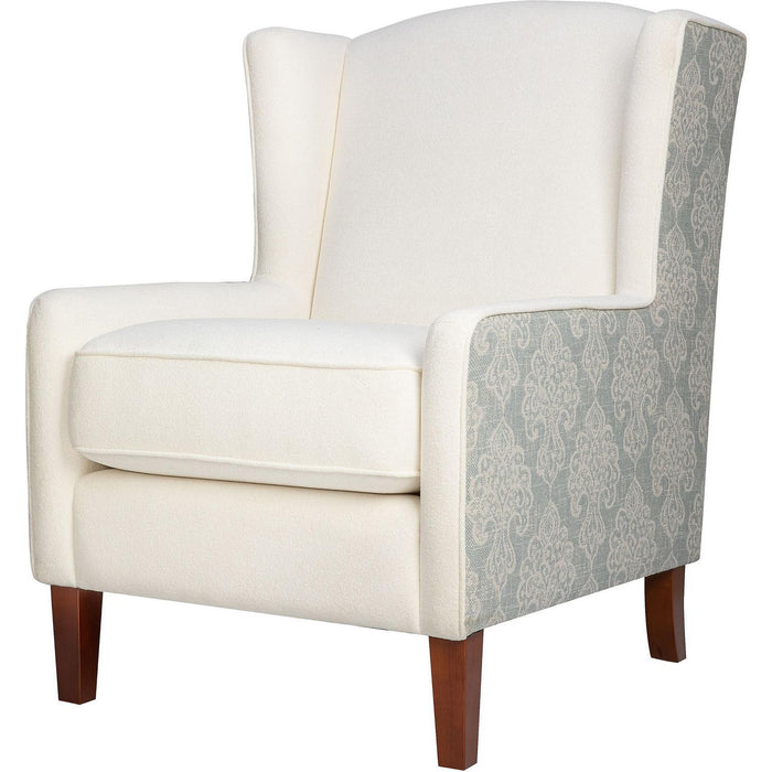 Turner Wingback Accent Chair (Paisley Fabric)