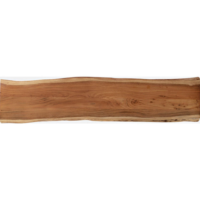 Nature's Edge 70" Dining Bench (Natural Wood & Iron)