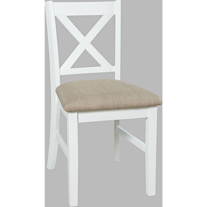 Hobson X Back Chair (Distressed White)